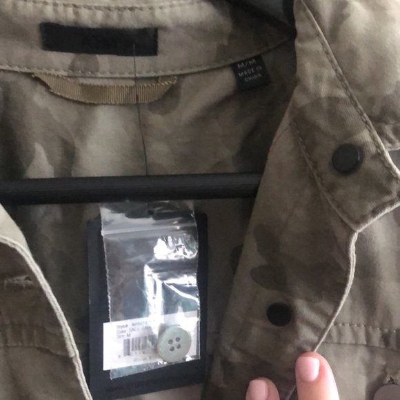 ATM Sage Green Camouflage Medium Denim Jacket - Picture 4 of 12